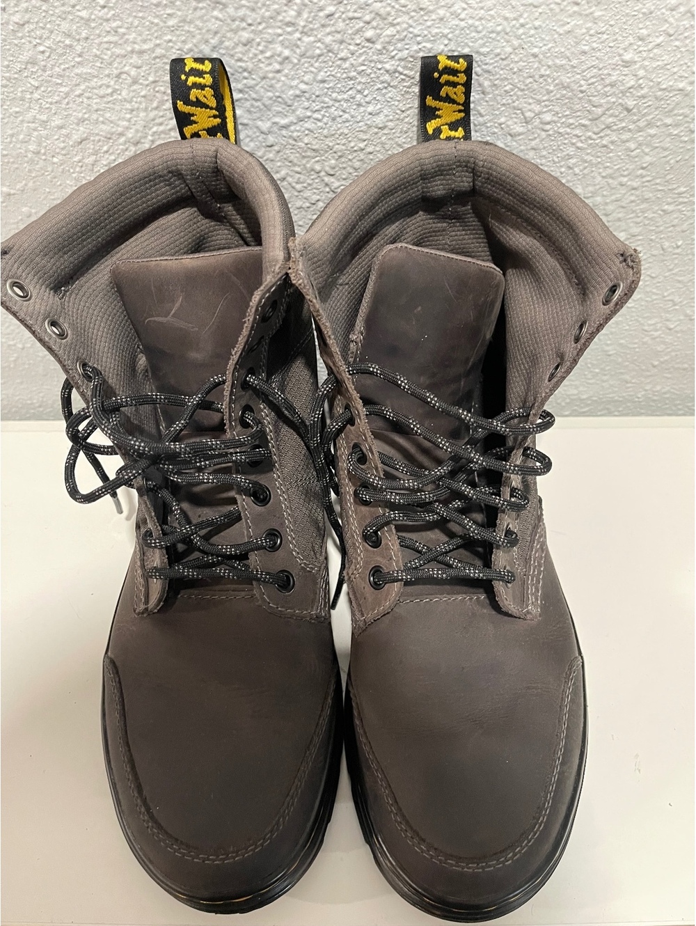 Dr. Martens Gray Combat Boots Size US 9 / UK 8 - Picture 3 of 6